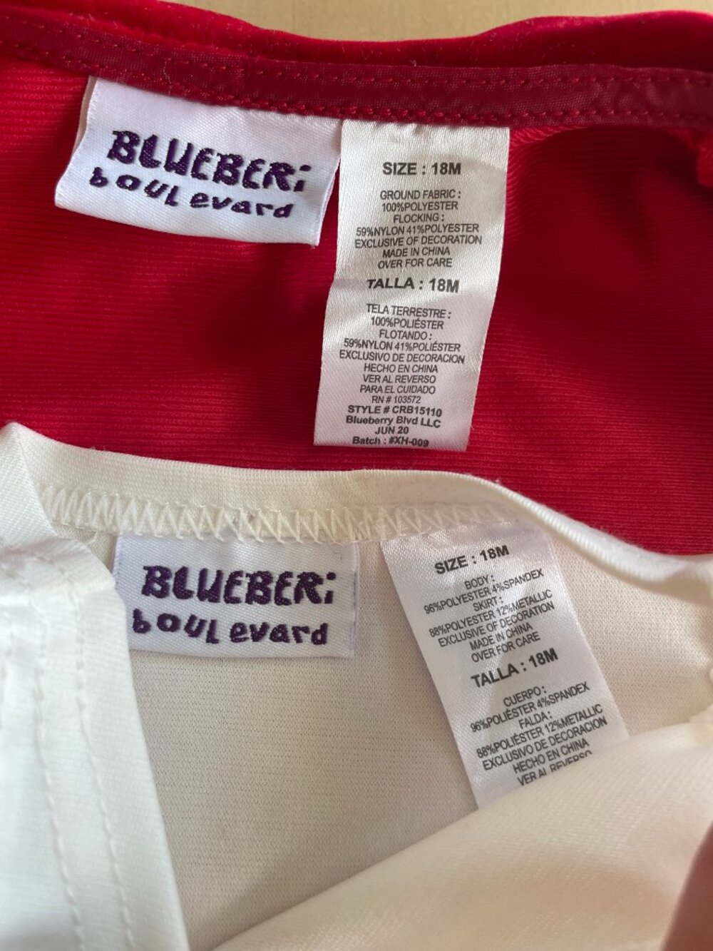 Entire Closet $5! Blueberi Boulevard Red Coat Plaid Christmas Dress Set Baby - Picture 4 of 8